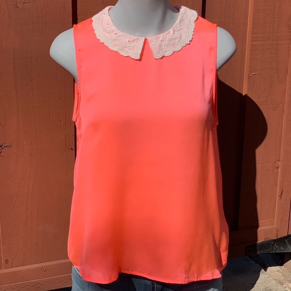 High collared tank top